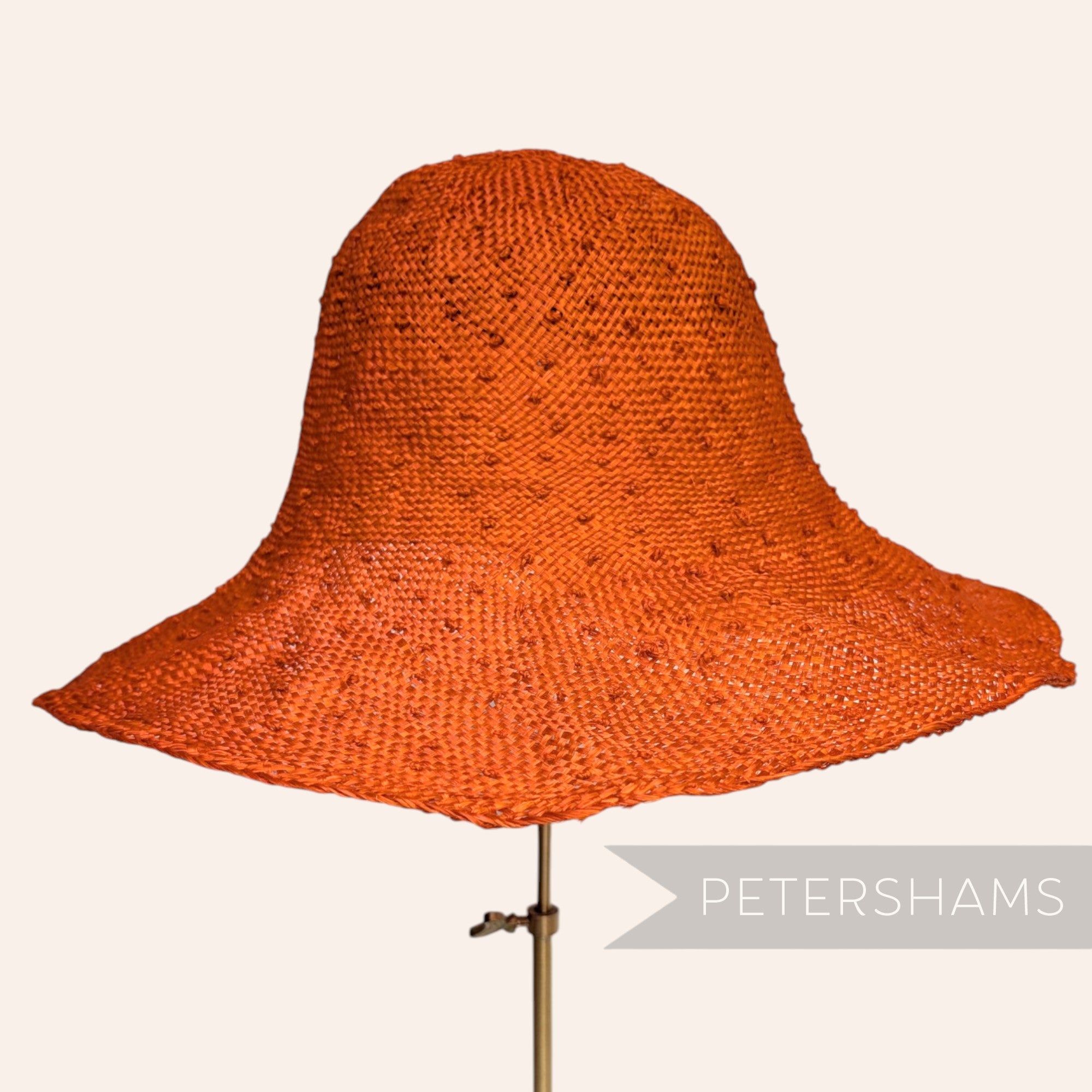 Knotted Ramie Straw Capeline Hat Body - 11"
