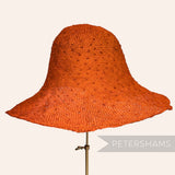 Knotted Ramie Straw Capeline Hat Body - 11"