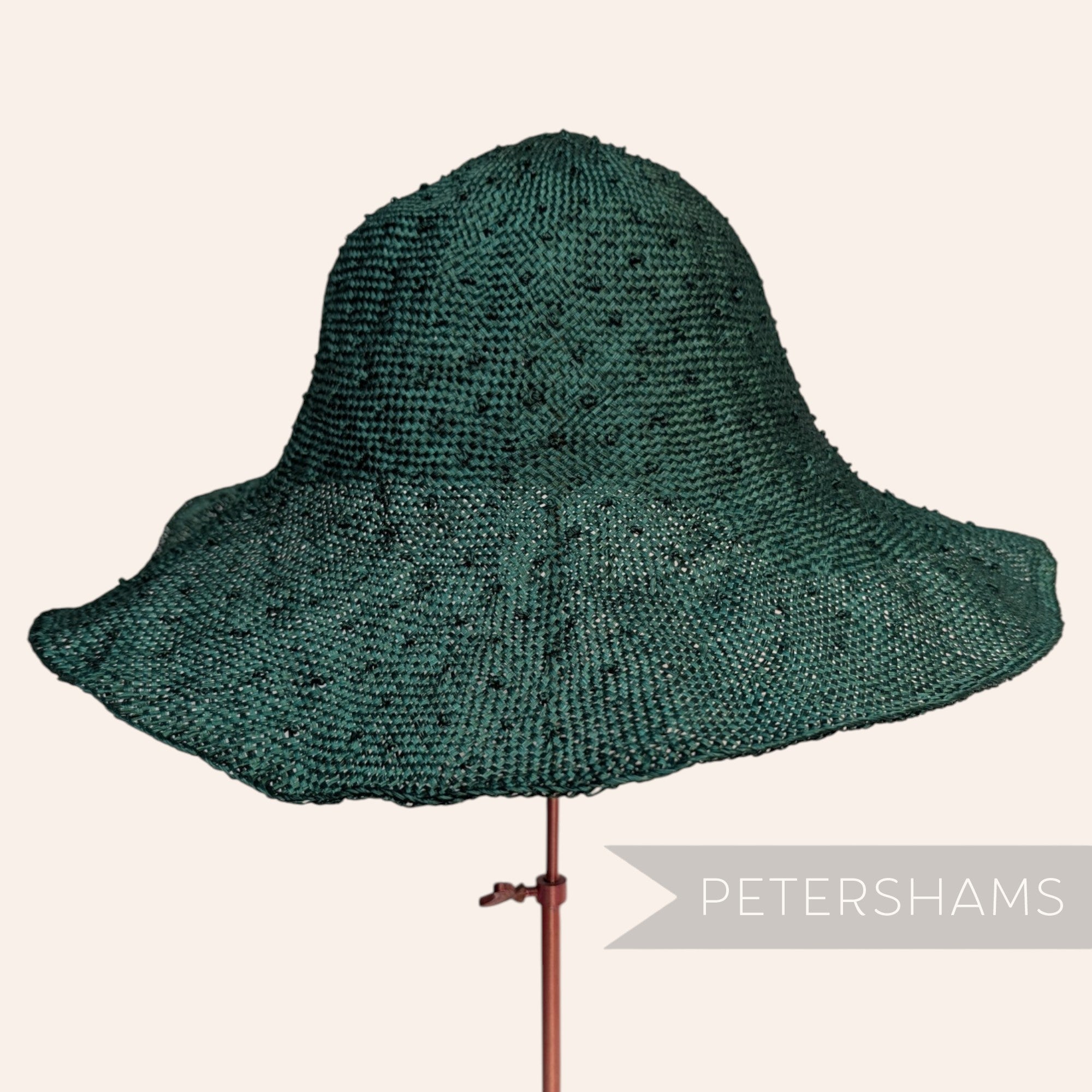 Knotted Ramie Straw Capeline Hat Body - 11"