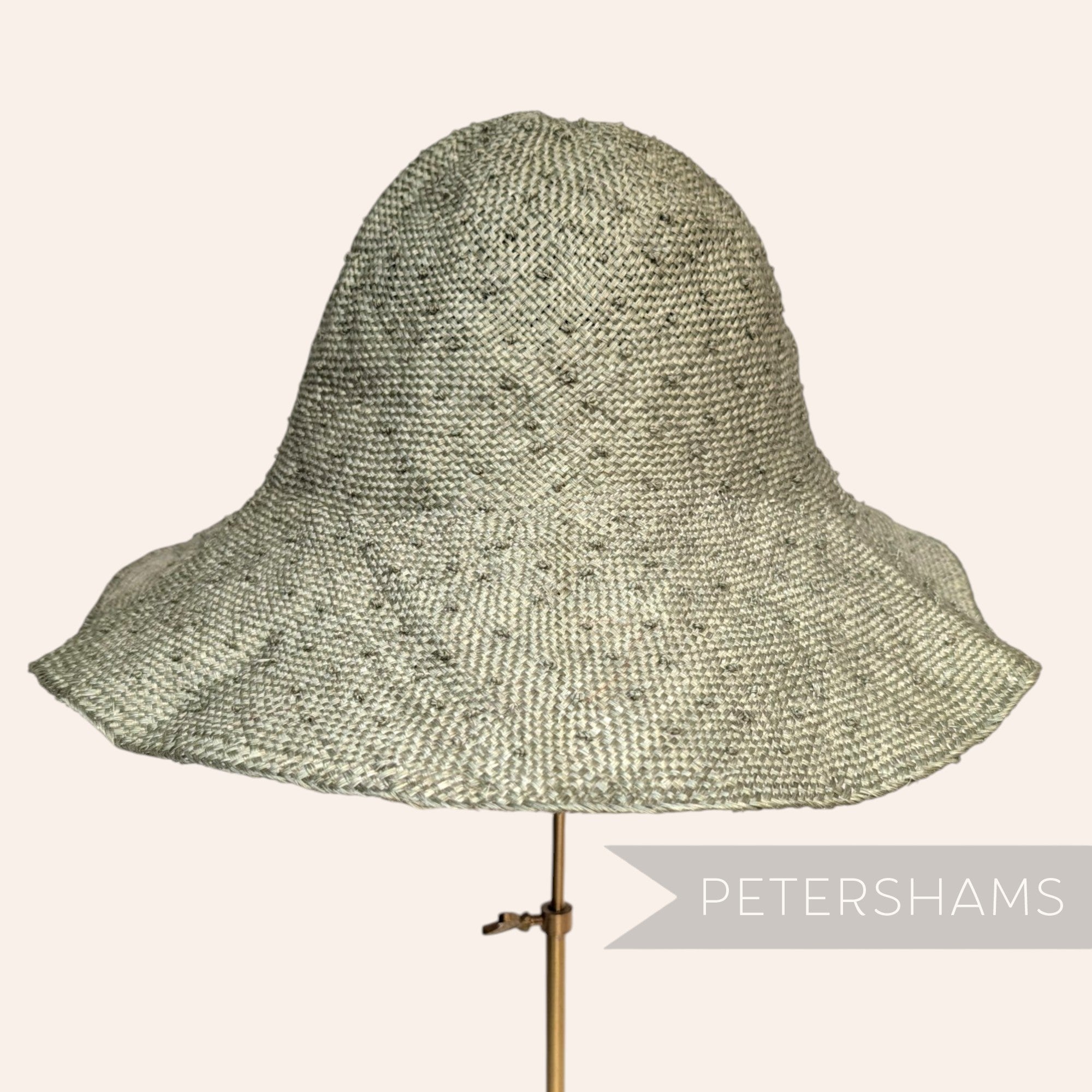 Knotted Ramie Straw Capeline Hat Body - 11"