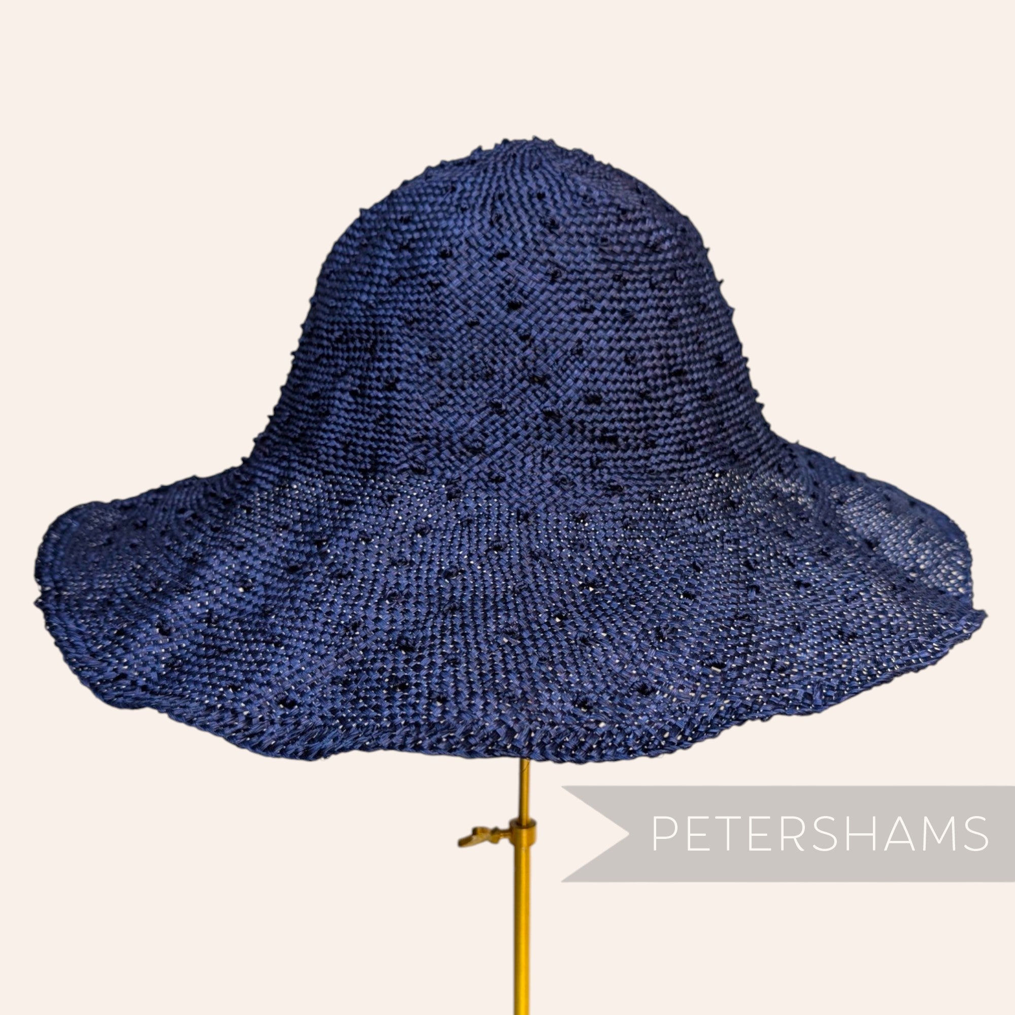 Knotted Ramie Straw Capeline Hat Body - 11"