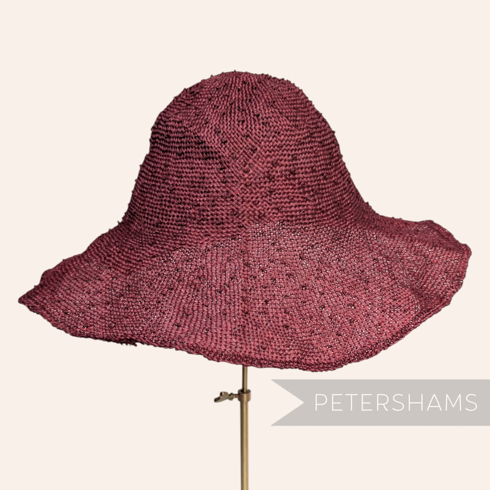 Knotted Ramie Straw Capeline Hat Body - 11"