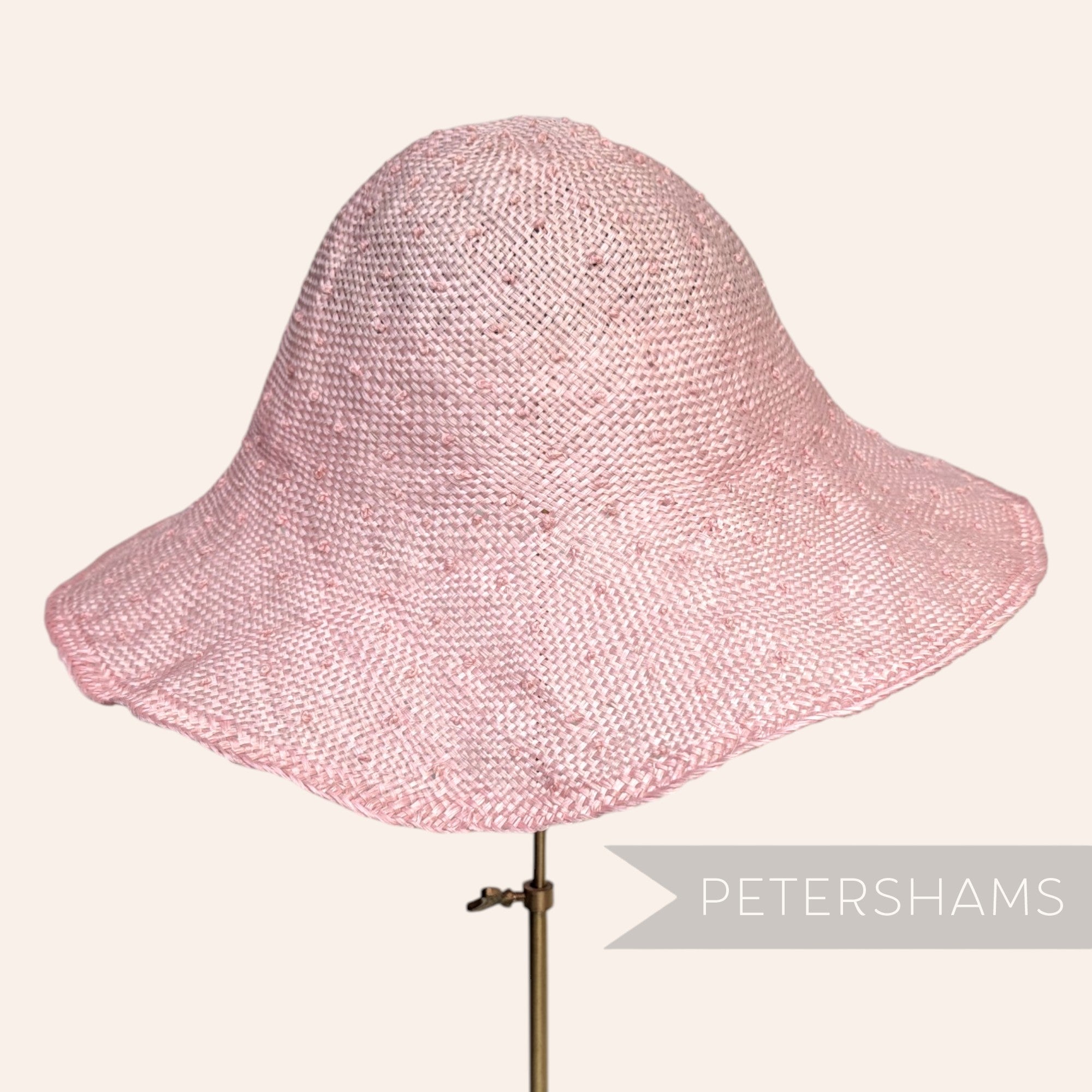 Knotted Ramie Straw Capeline Hat Body - 11"