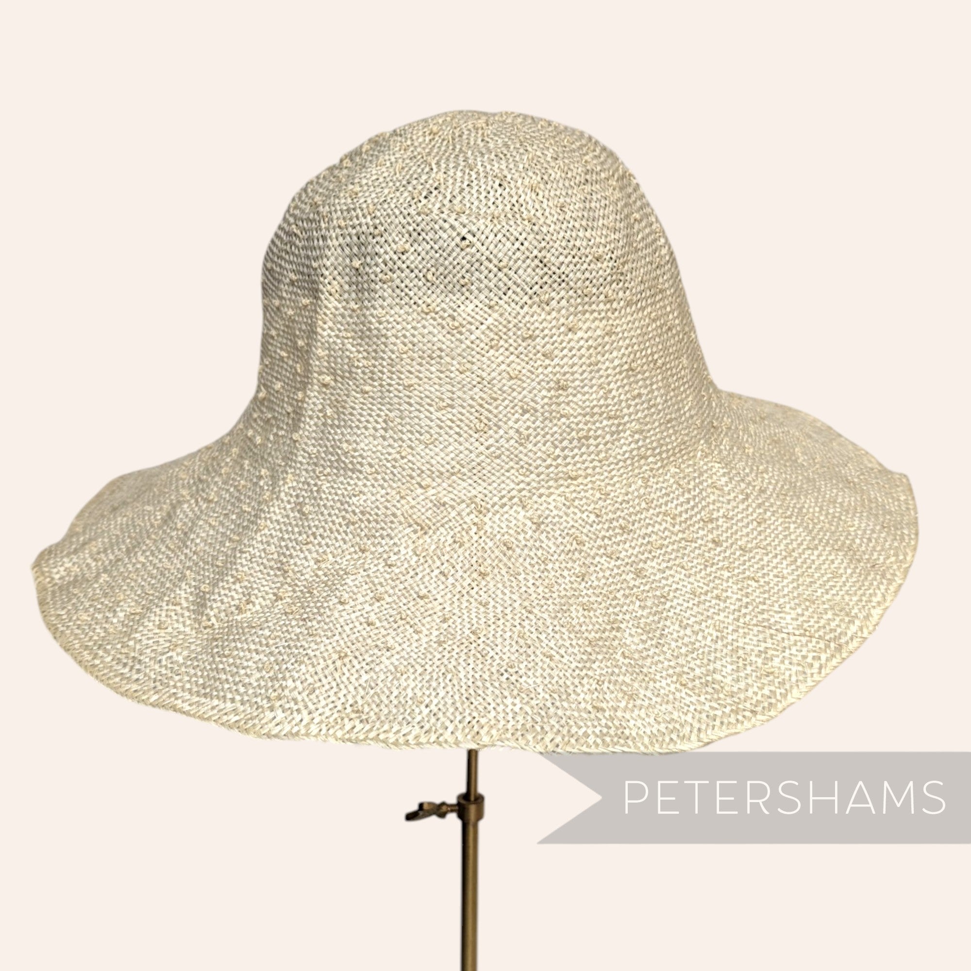Knotted Ramie Straw Capeline Hat Body - 11"