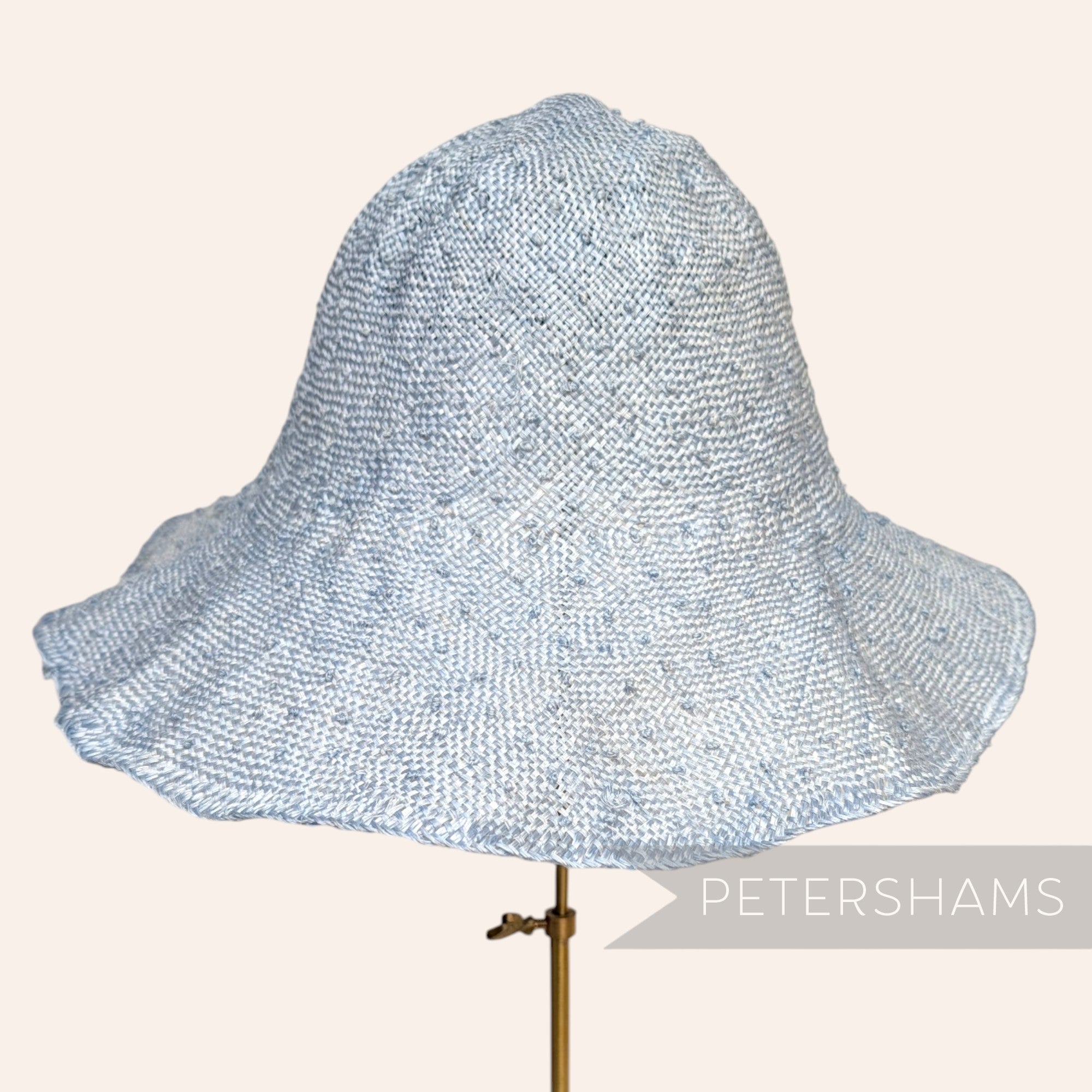 Knotted Ramie Straw Capeline Hat Body - 11"