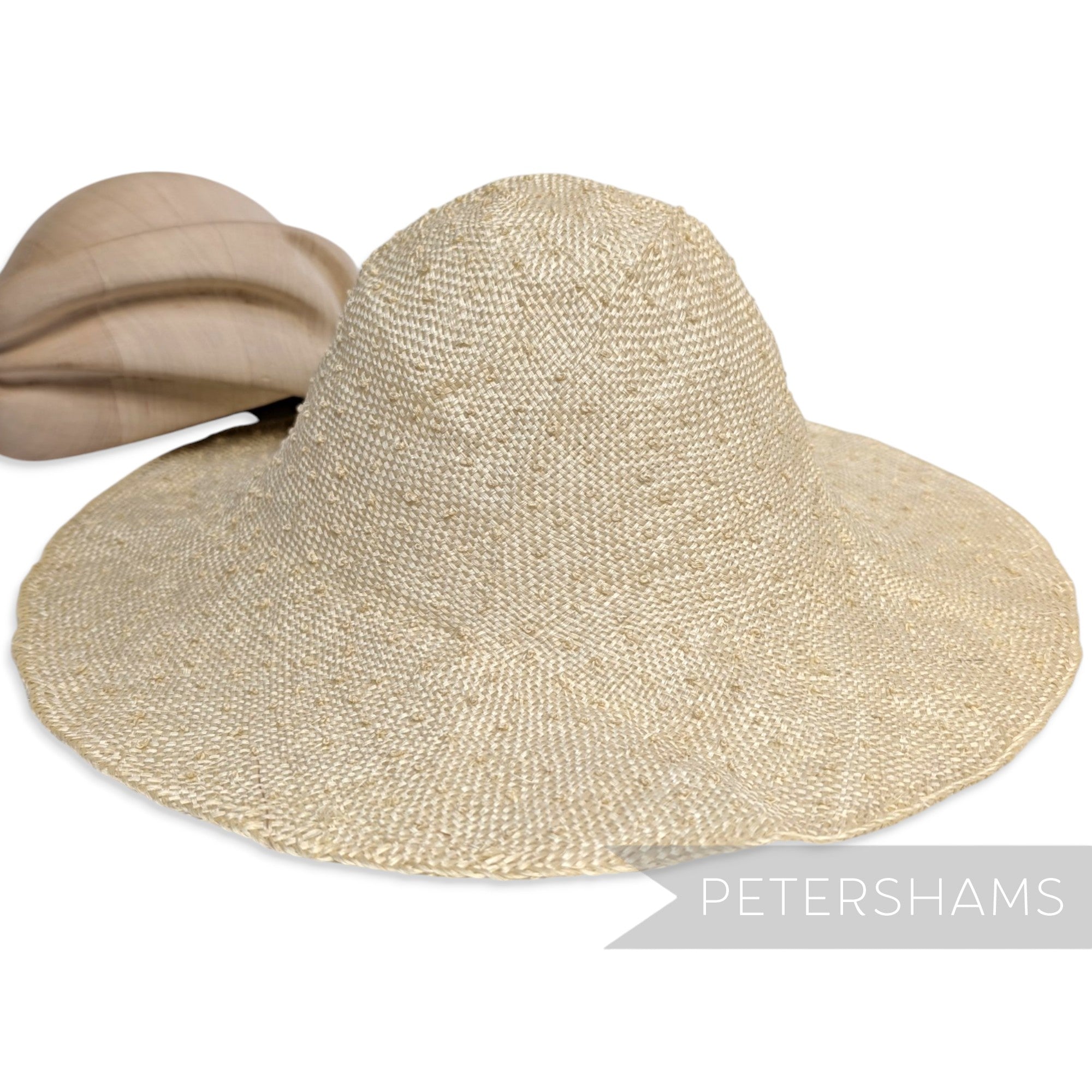 Knotted Ramie Straw Capeline Hat Body - 11"