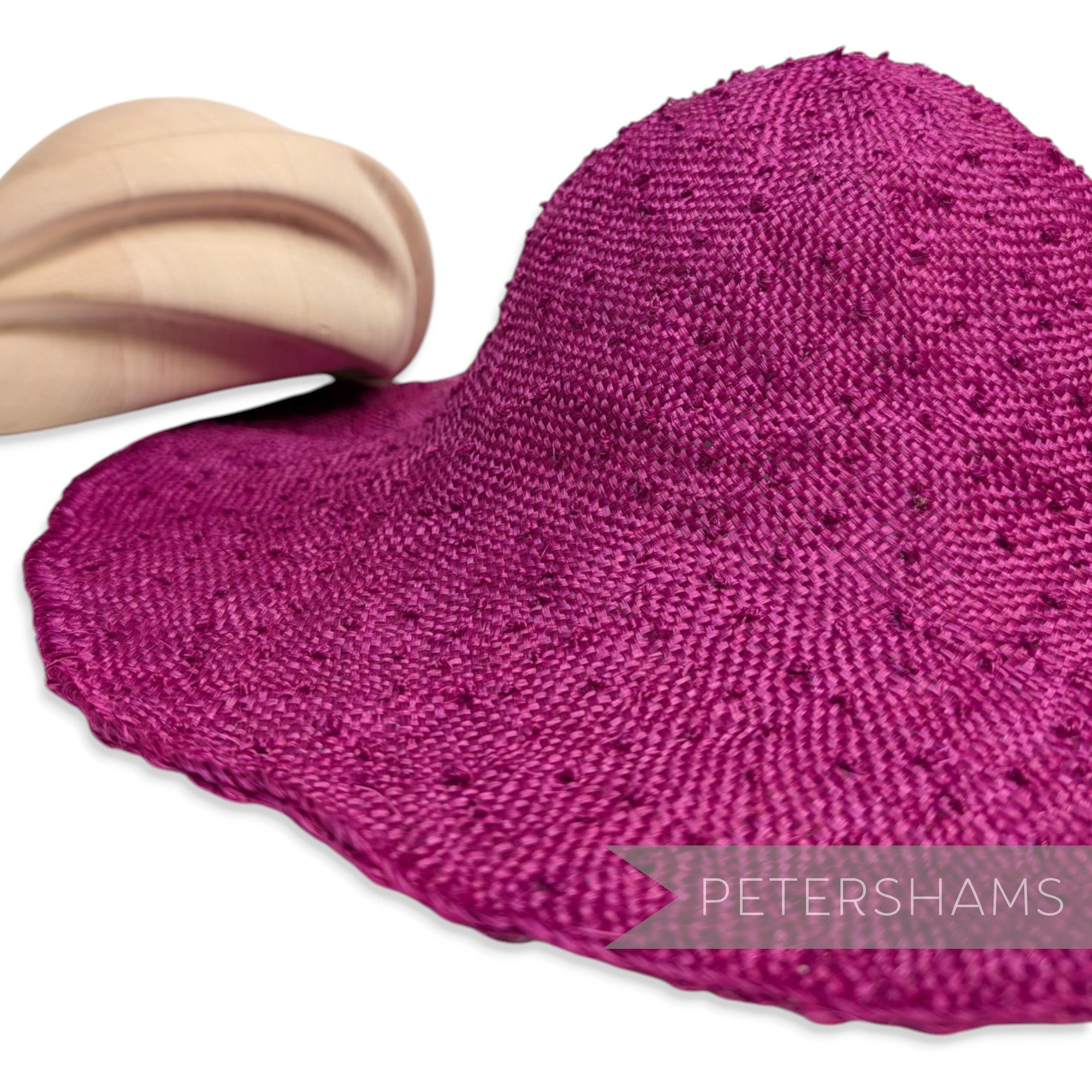 Knotted Ramie Straw Capeline Hat Body - 11"