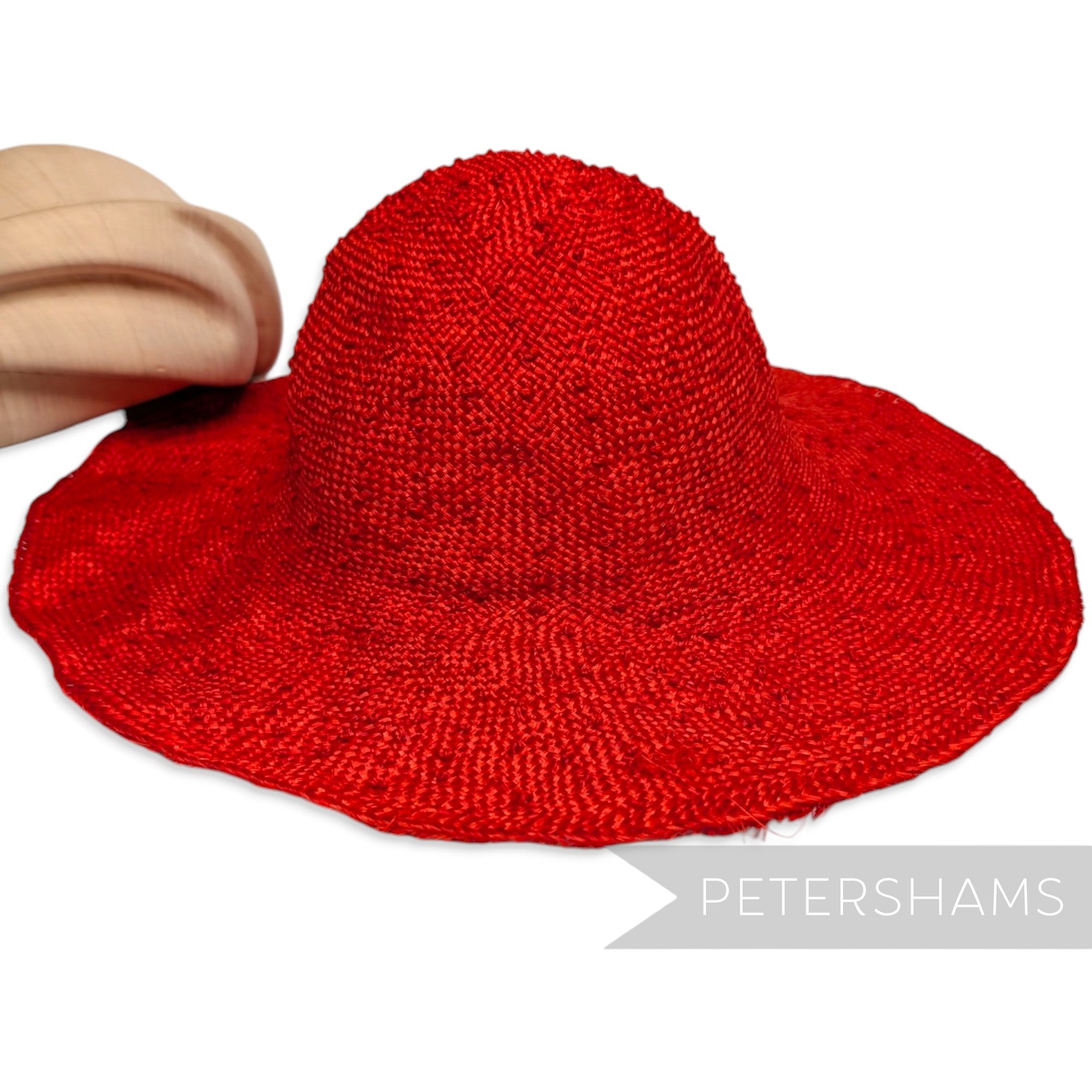 Knotted Ramie Straw Capeline Hat Body - 11"