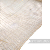 Gold Lurex 1cm Pinstripe Threaded Sinamay - 1/2m