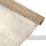Gold Lurex 1cm Pinstripe Threaded Sinamay - 1/2m
