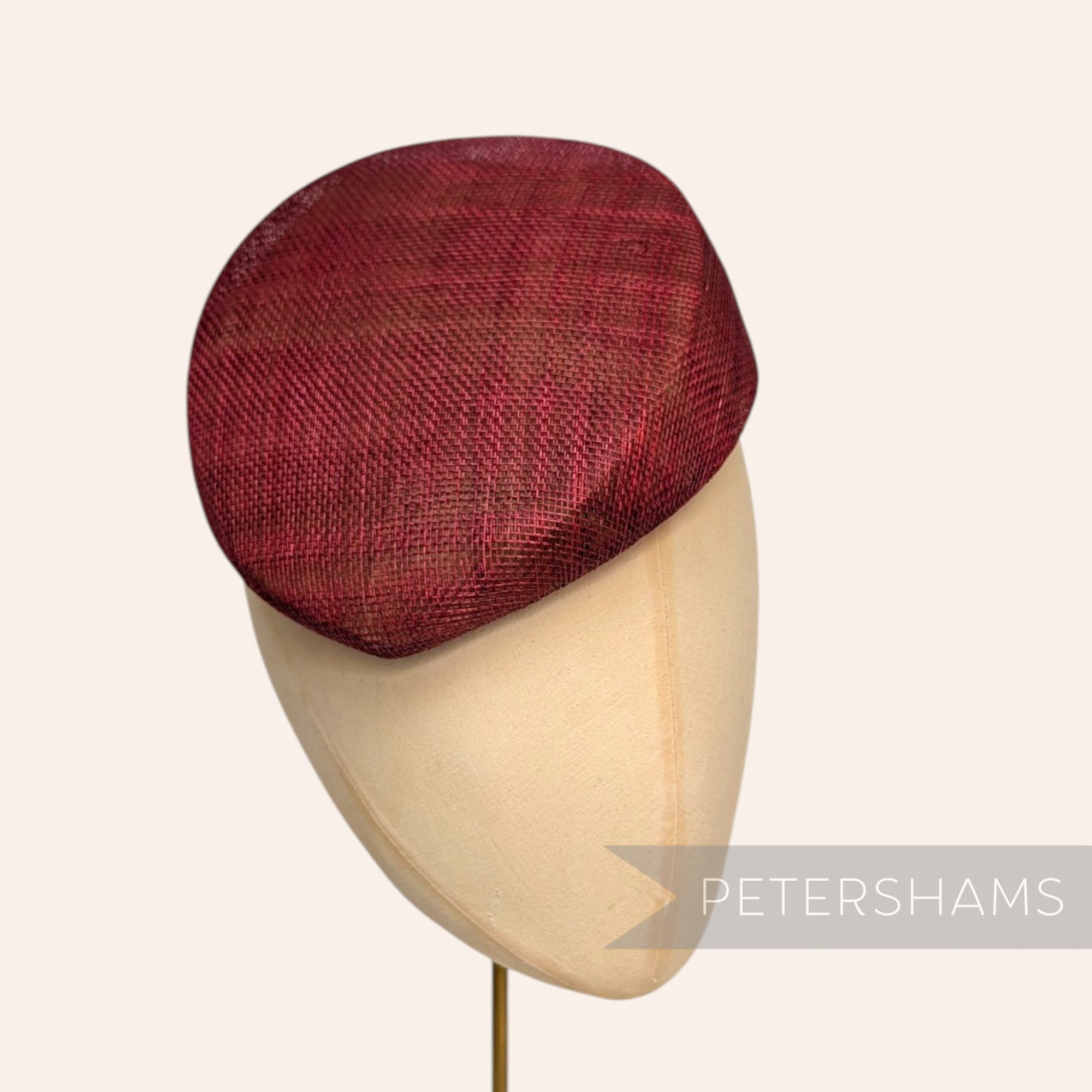 'Betty' Sloped Pillbox Sinamay Fascinator Hat Base
