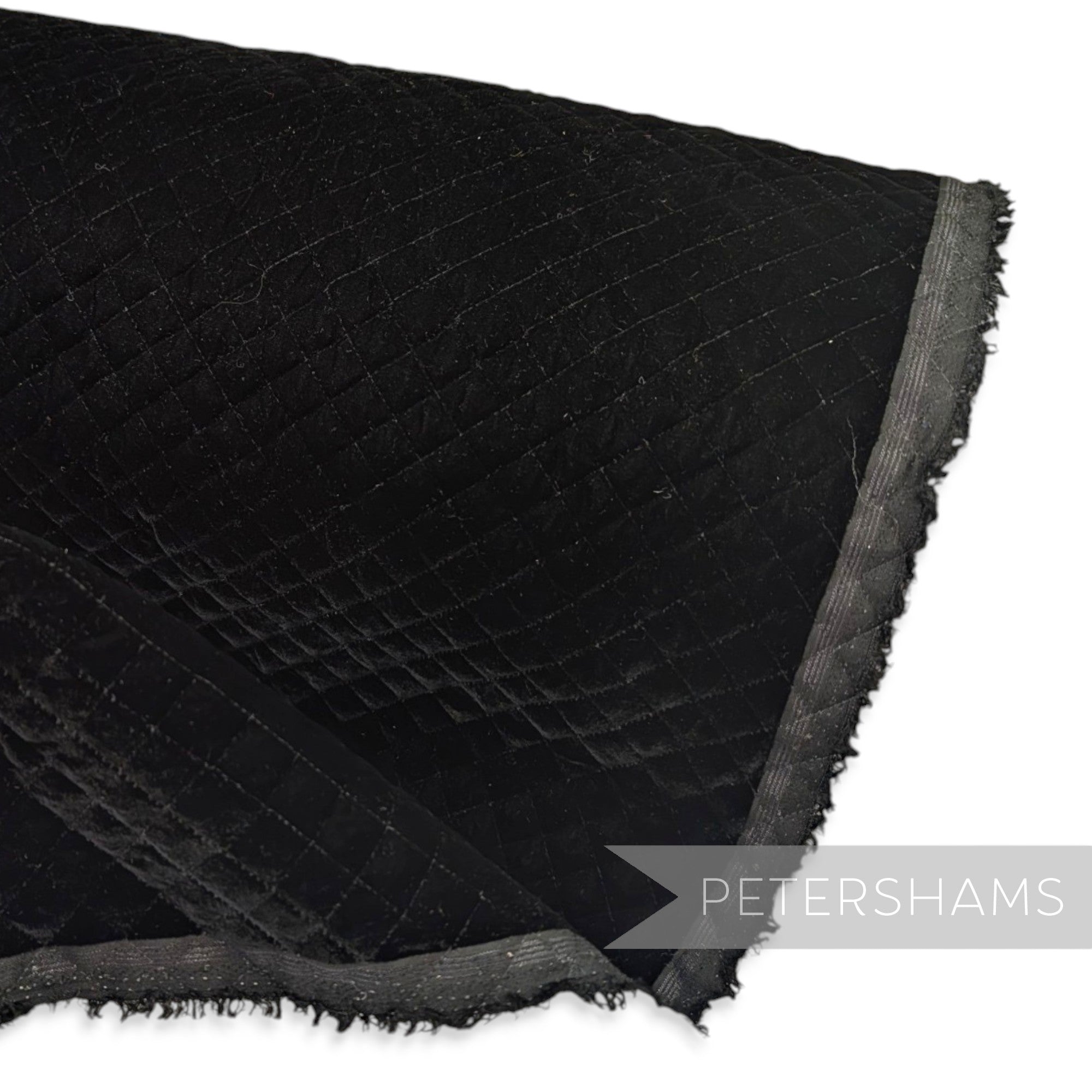 *Limited Stock* 133cm Wide Quilted Black Wadded Backing Fabric - 1.2m