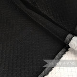*Limited Stock* 133cm Wide Quilted Black Wadded Backing Fabric - 1.2m