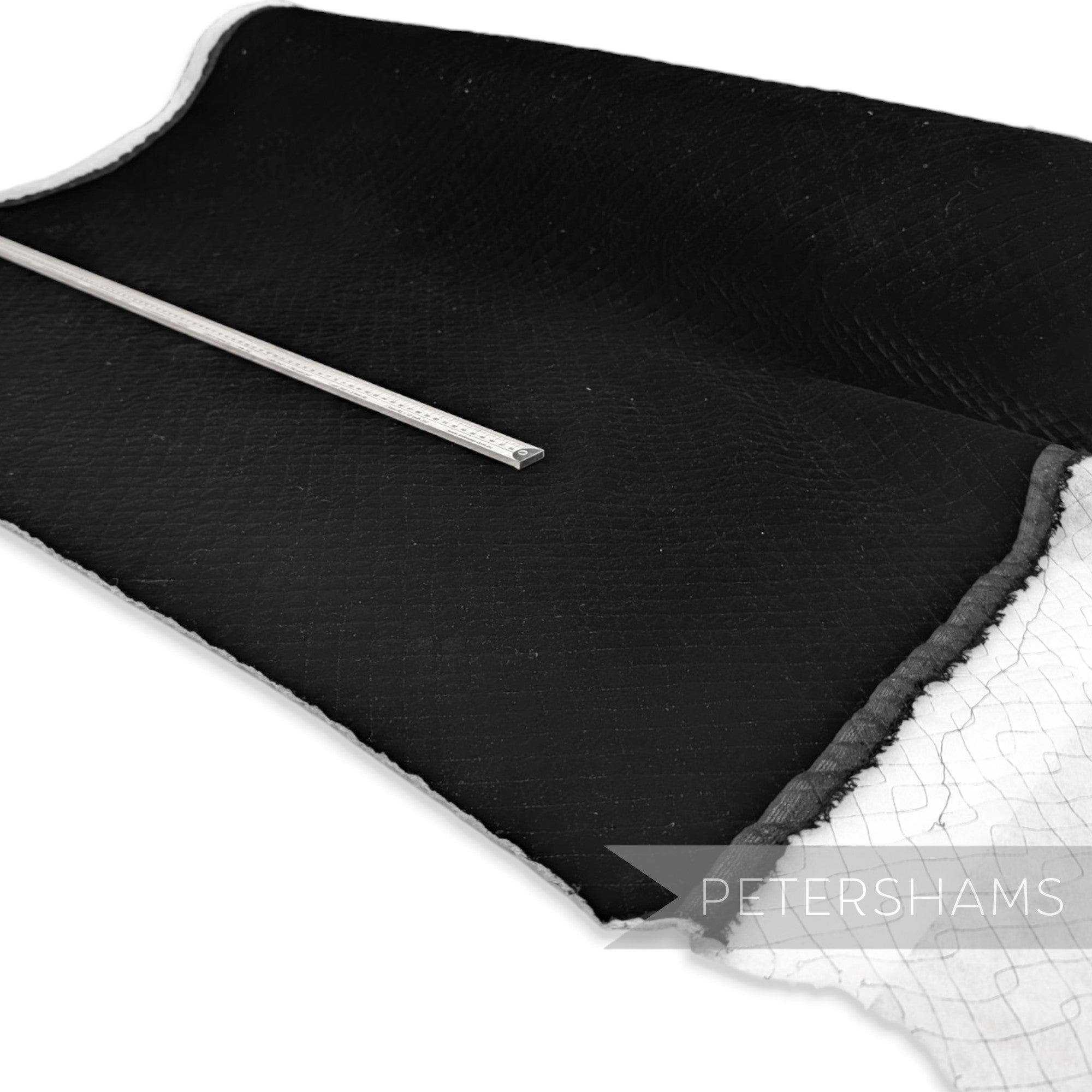 *Limited Stock* 133cm Wide Quilted Black Wadded Backing Fabric - 1.2m