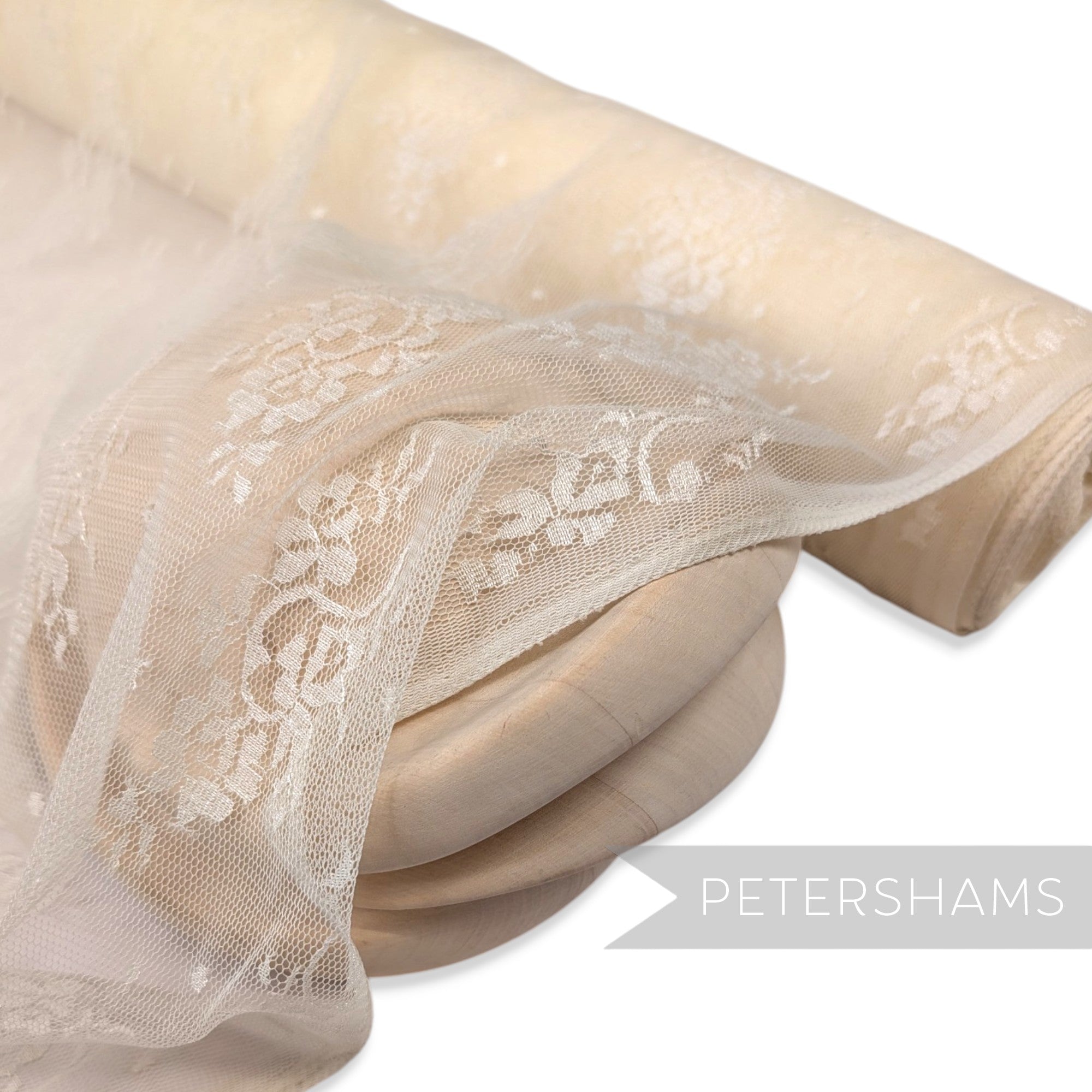 Extra Wide 1.45m Ivory Lace - 1m