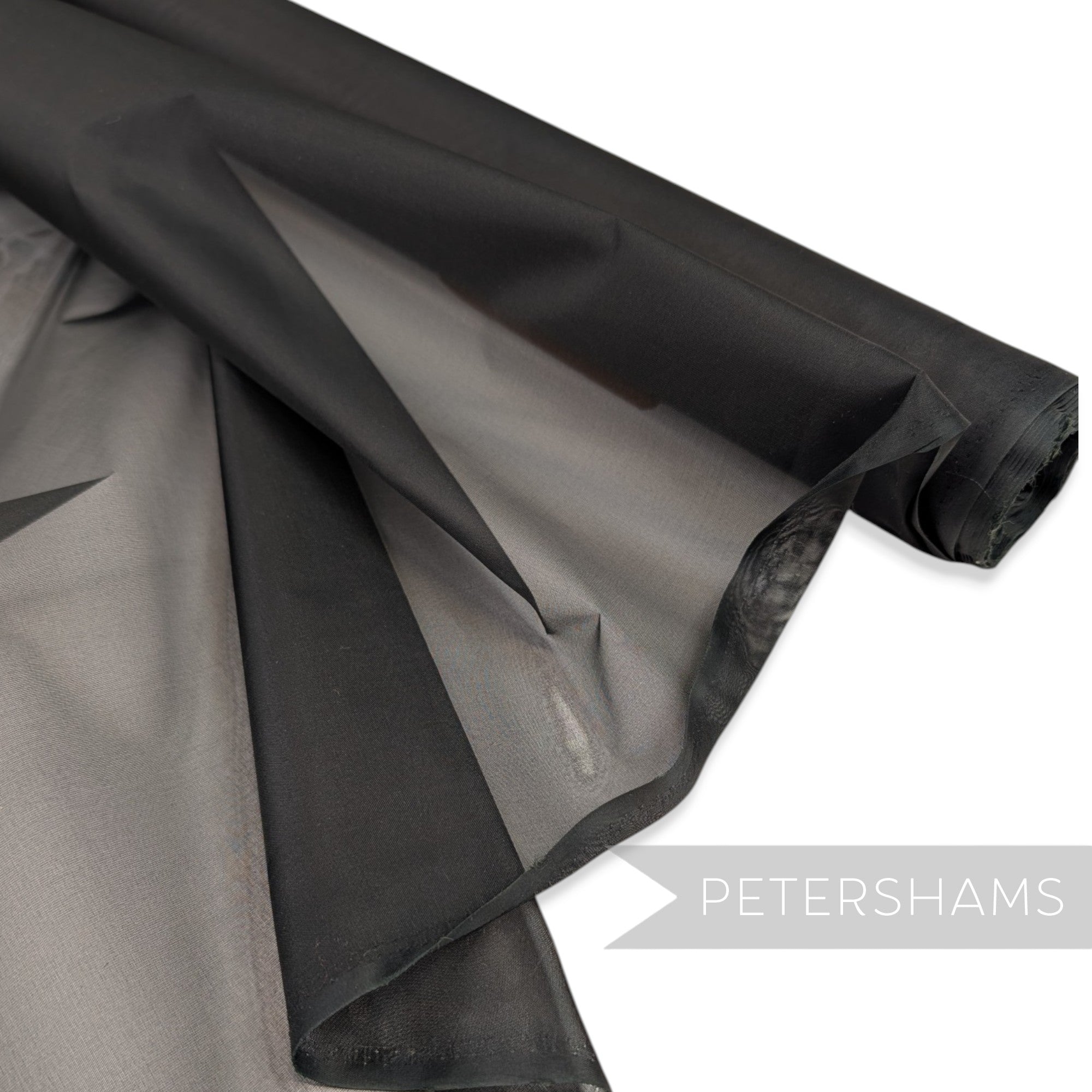 *One-off* High Quality 94cm Matt Finish Black Organza -1m