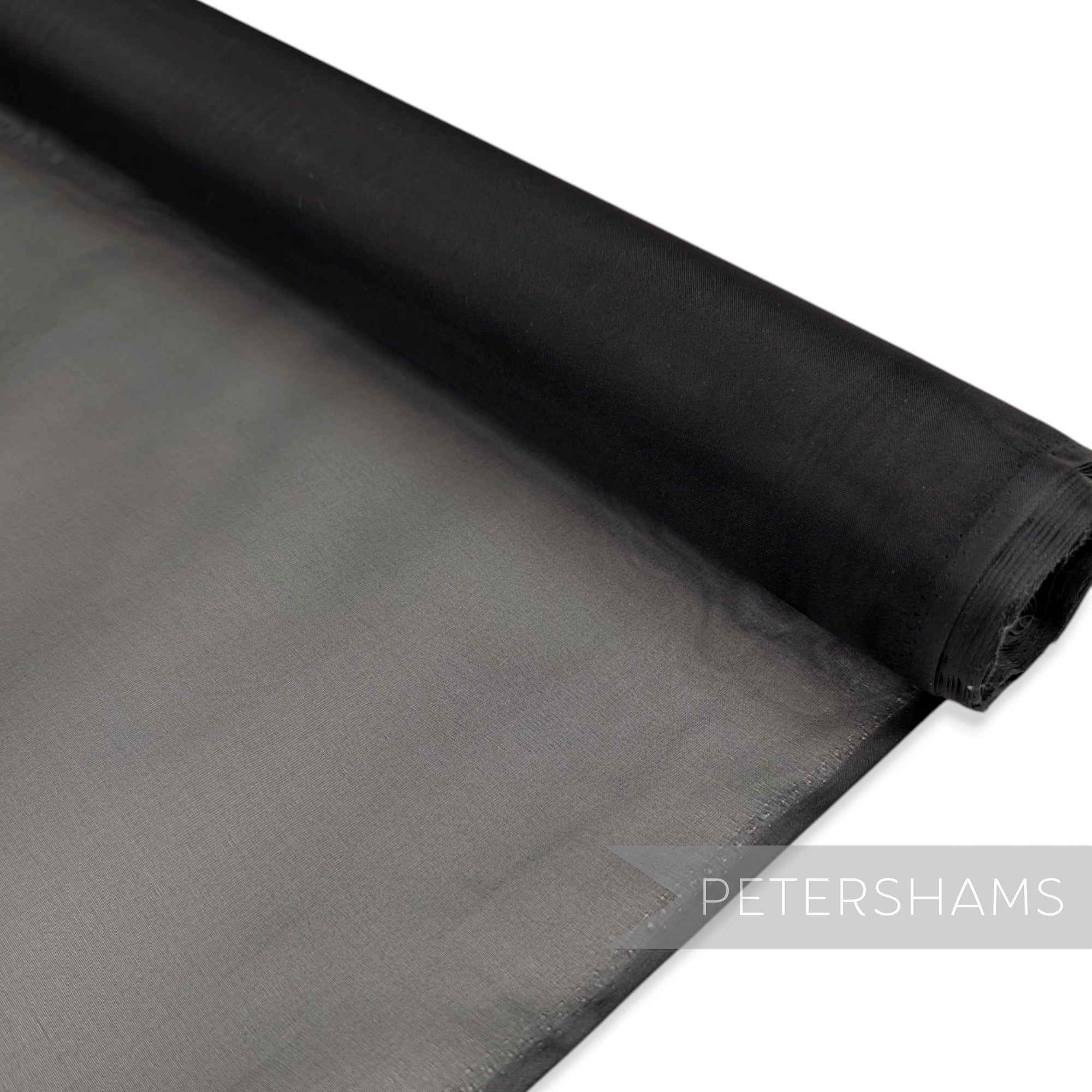 *One-off* High Quality 94cm Matt Finish Black Organza -1m