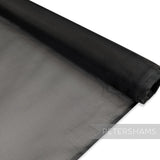 *One-off* High Quality 94cm Matt Finish Black Organza -1m
