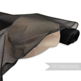 *One-off* High Quality 94cm Matt Finish Black Organza -1m