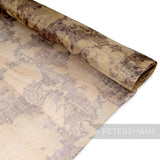 *Imperfect* Floral Silhouette Printed Sinamay Fabric - 1/2m
