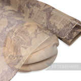 *Imperfect* Floral Silhouette Printed Sinamay Fabric - 1/2m