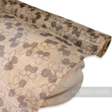 Simple Flower Printed Sinamay Fabric - 1/2m