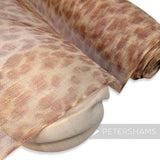 Warm Leopard Print Sinamay Fabric - 1/2m