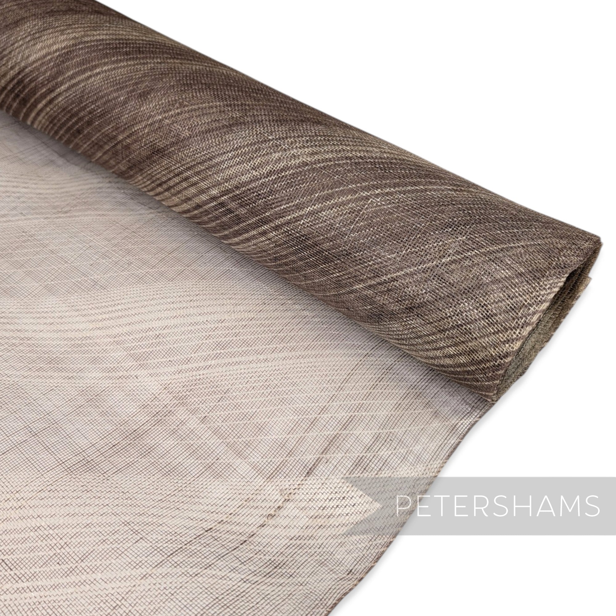 Diagonal Stripe Print Sinamay Fabric - 1/2m