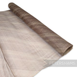 Diagonal Stripe Print Sinamay Fabric - 1/2m