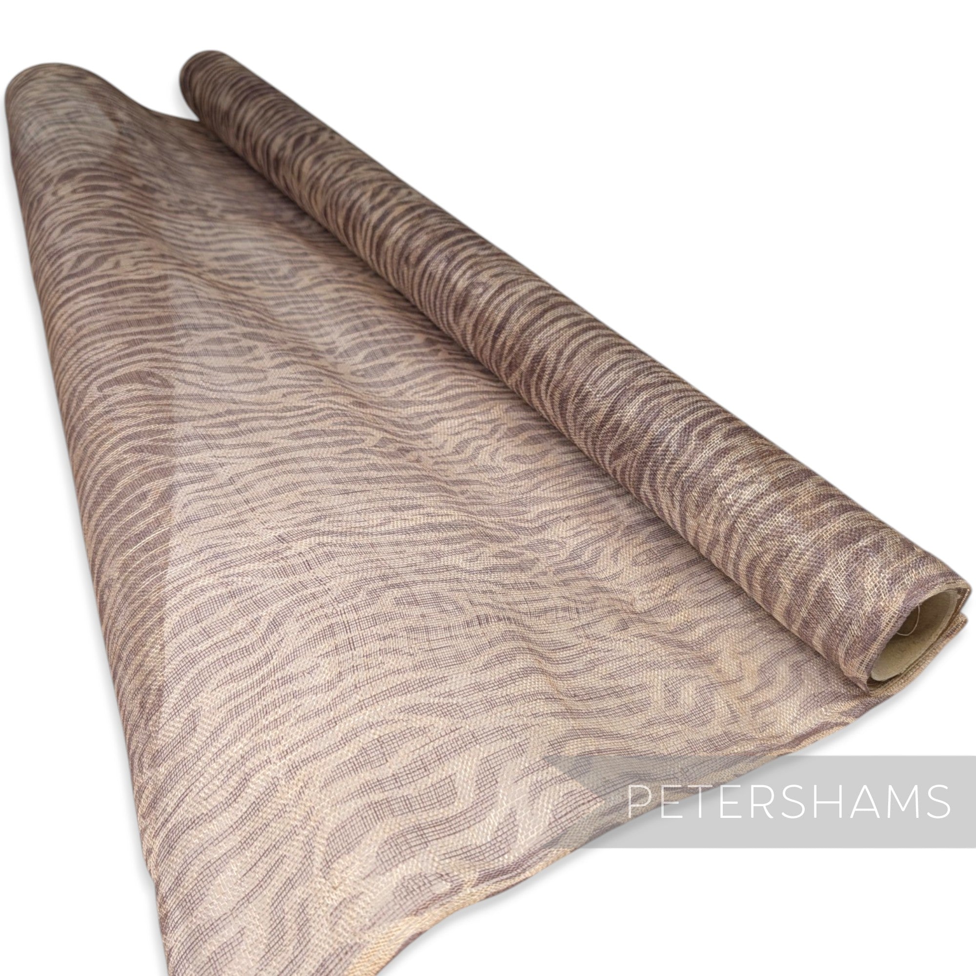 Zebra Print Sinamay Fabric - 1/2m