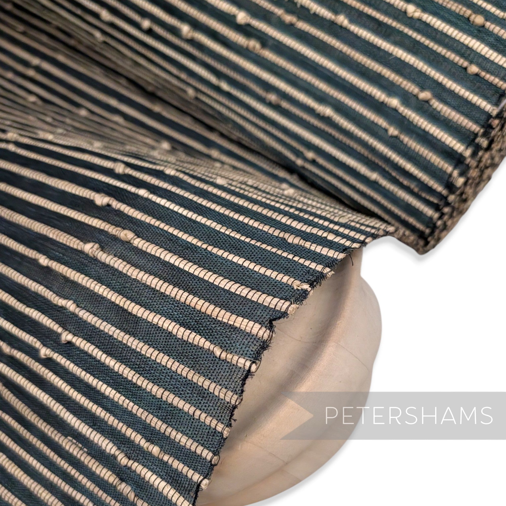 Knotted Raffia Detail Buntal (Jinsin) Fabric - 1/2m