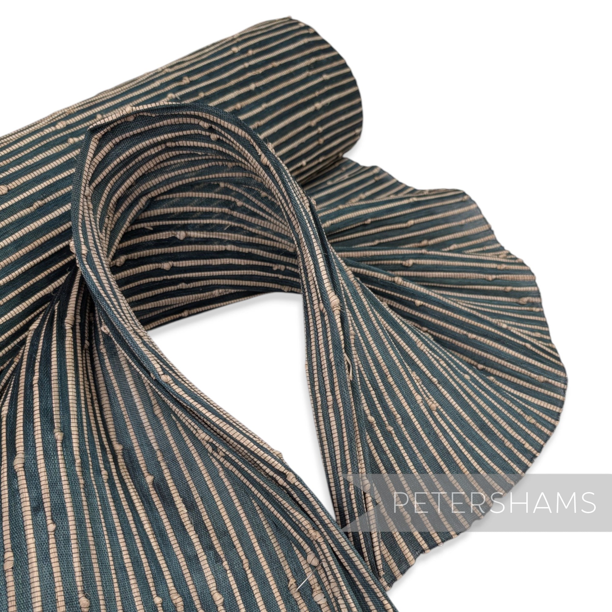 Knotted Raffia Detail Buntal (Jinsin) Fabric - 1/2m