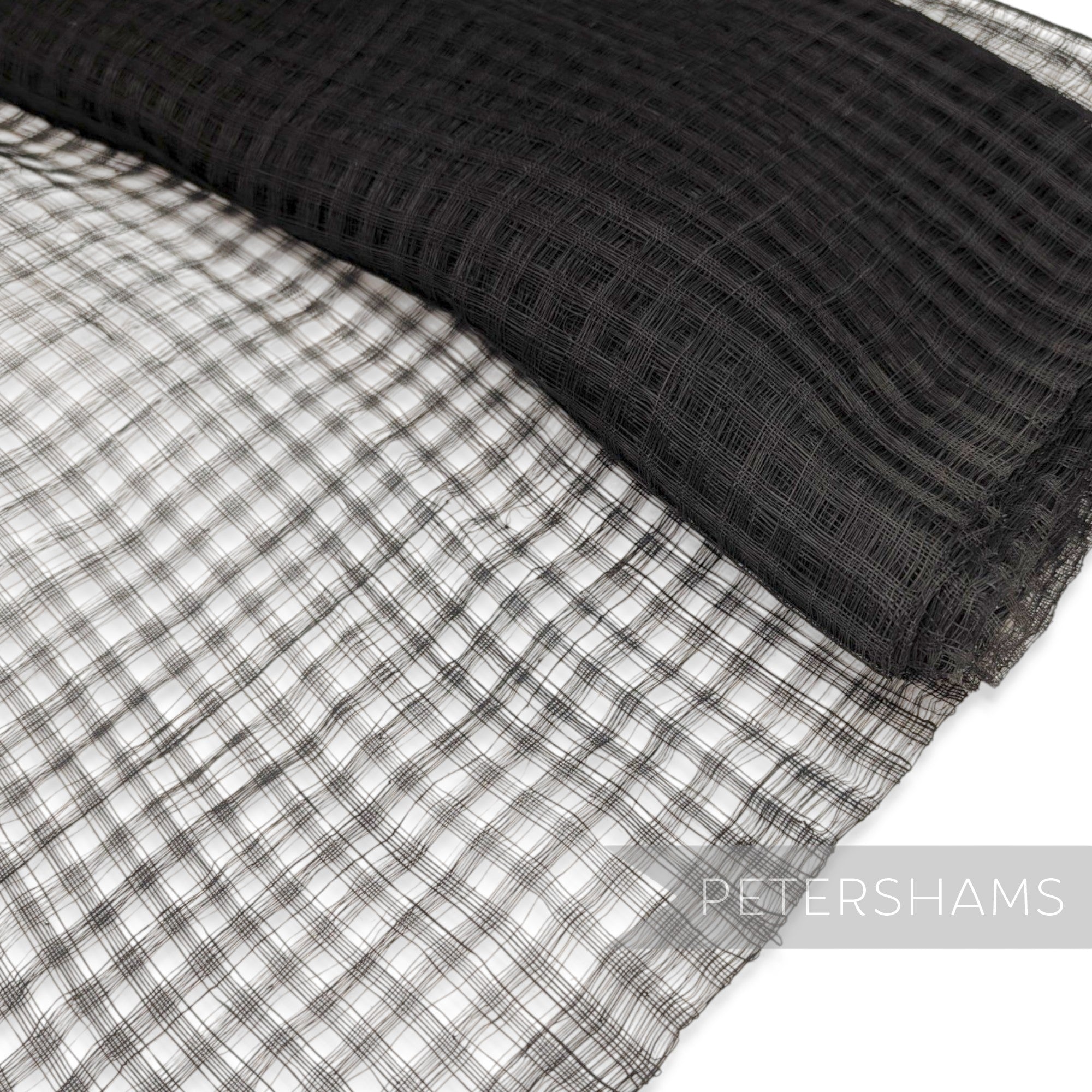 Vintage 1990's Basket Weave Sinamay Fabric - 1/2 metre