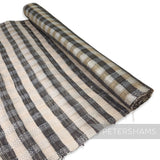 Checkerboard Abaca & Polythene Sinamay Fabric - 1/2m
