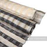 Checkerboard Abaca & Polythene Sinamay Fabric - 1/2m