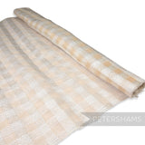 Checkerboard Abaca & Polythene Sinamay Fabric - 1/2m