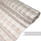 Checkerboard Abaca & Polythene Sinamay Fabric - 1/2m