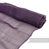 *FULL PIECE* Unhammered Pinokpok Sinamay Abaca Fabric in Plum - 1.7m