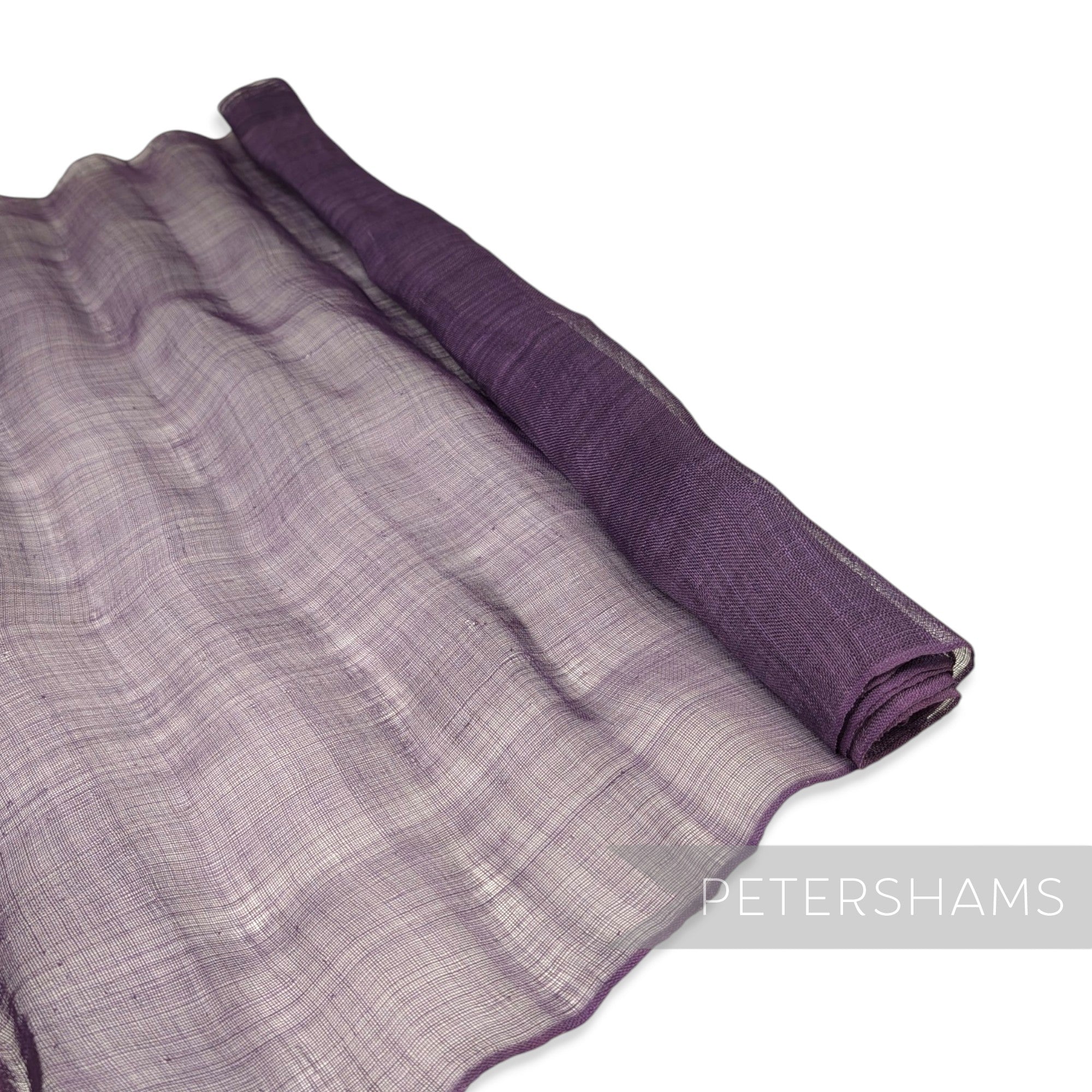 *FULL PIECE* Unhammered Pinokpok Sinamay Abaca Fabric in Plum - 1.7m