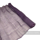 *FULL PIECE* Unhammered Pinokpok Sinamay Abaca Fabric in Plum - 1.7m