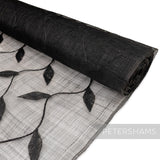 90cm Winding Leaf Applique Sinamay Abaca Fabric - 1/2m