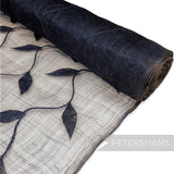 90cm Winding Leaf Applique Sinamay Abaca Fabric - 1/2m