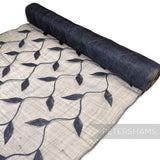 90cm Winding Leaf Applique Sinamay Abaca Fabric - 1/2m
