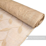 90cm Winding Leaf Applique Sinamay Abaca Fabric - 1/2m