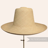 Simple Weave Vintage Ecuador Panama Straw Capeline Hat Body - 12"