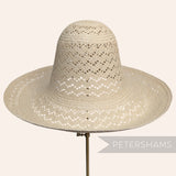 Delicate Wave Vintage Ecuador Panama Straw Capeline Hat Body - 12.5"