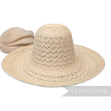 Delicate Wave Vintage Ecuador Panama Straw Capeline Hat Body - 12.5"
