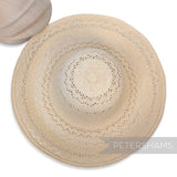 Delicate Wave Vintage Ecuador Panama Straw Capeline Hat Body - 12.5"