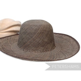 Sage & Brown Vintage Ecuador Panama Straw Capeline Hat Body - 12"
