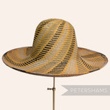 Big Swirl Vintage Ecuador Panama Straw Capeline Hat Body - 11.5"